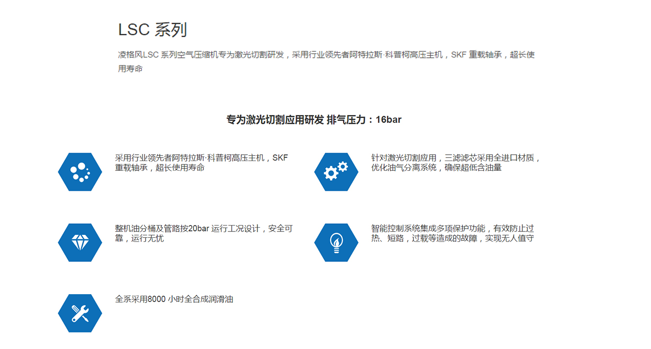 凌格風(fēng)LSC系列螺桿式空壓機(jī)